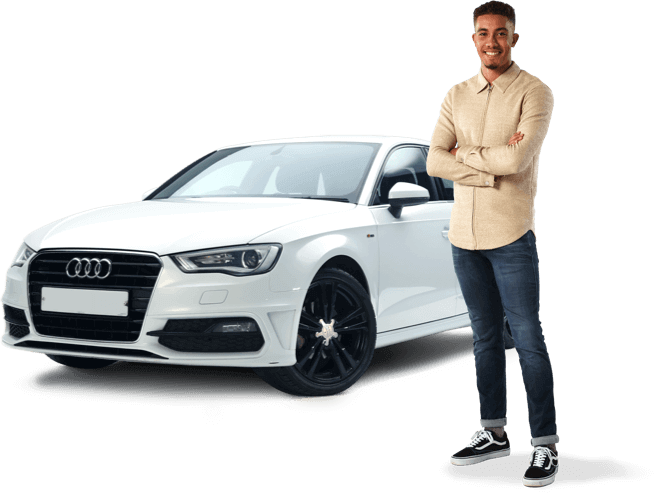 White Audi A3